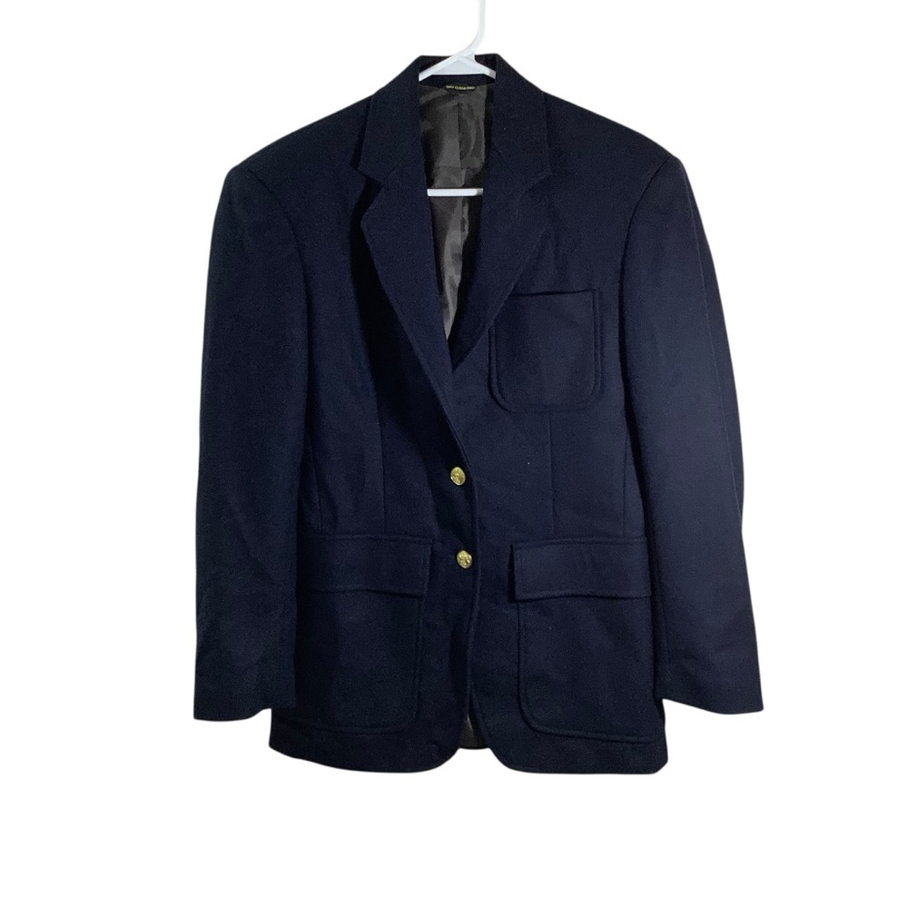 Elite School Wear Wool Classic Navy Men's Suit Jacket NWOT